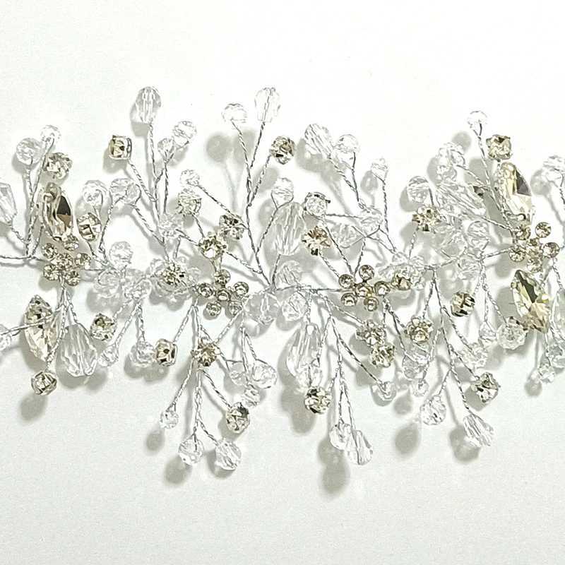 Pearl Crystal Wedding Hair Combs Hair Accessories for Bridal Flower Headpiece Headbands Women Bride Hair ornaments JewelryX240913