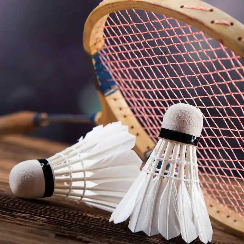 High quality Badminton Shuttlecocks Duck Feather Hard Head Shuttle Balls High Elastic Stable Waterproof Badminton Shuttlecocks Y240912