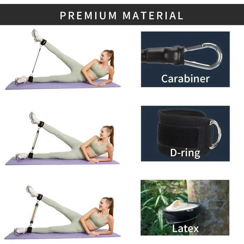 1PC Ankle Straps for Cable Machines Padded Ankle Cuffs for Leg Exercise WorkoutsFully Adjustable and Breathable Ankle Y240913