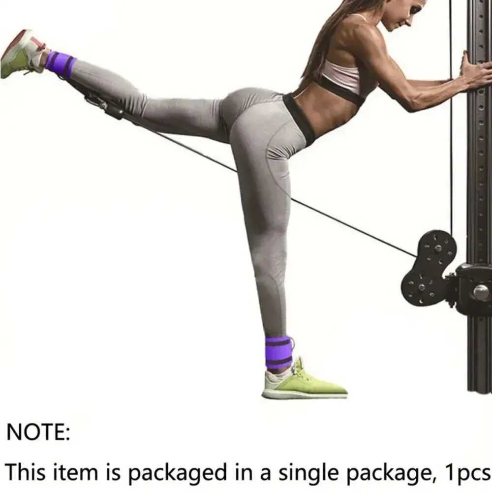 Fitness Ankle Strap for Cable Machines Padded Ankle Attachment for Leg and Glute Gym Ankle Cuff Booty Hip Kickbacks Exercises Y240914