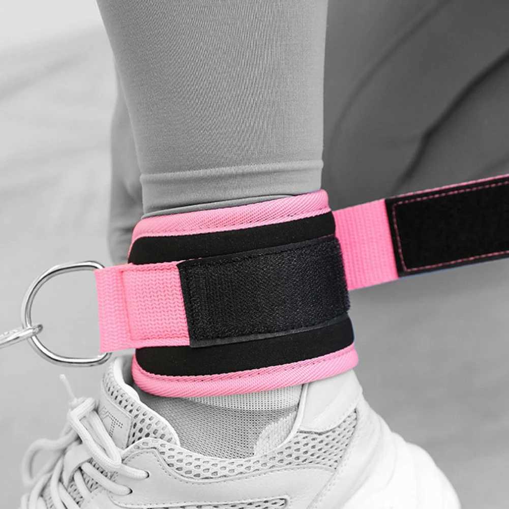 Cable Ankle Straps for Cable Machines Leg Strength D-Ring Foot Support Cuffs Ankle Protector Cuffs for Gym Workouts Y240913