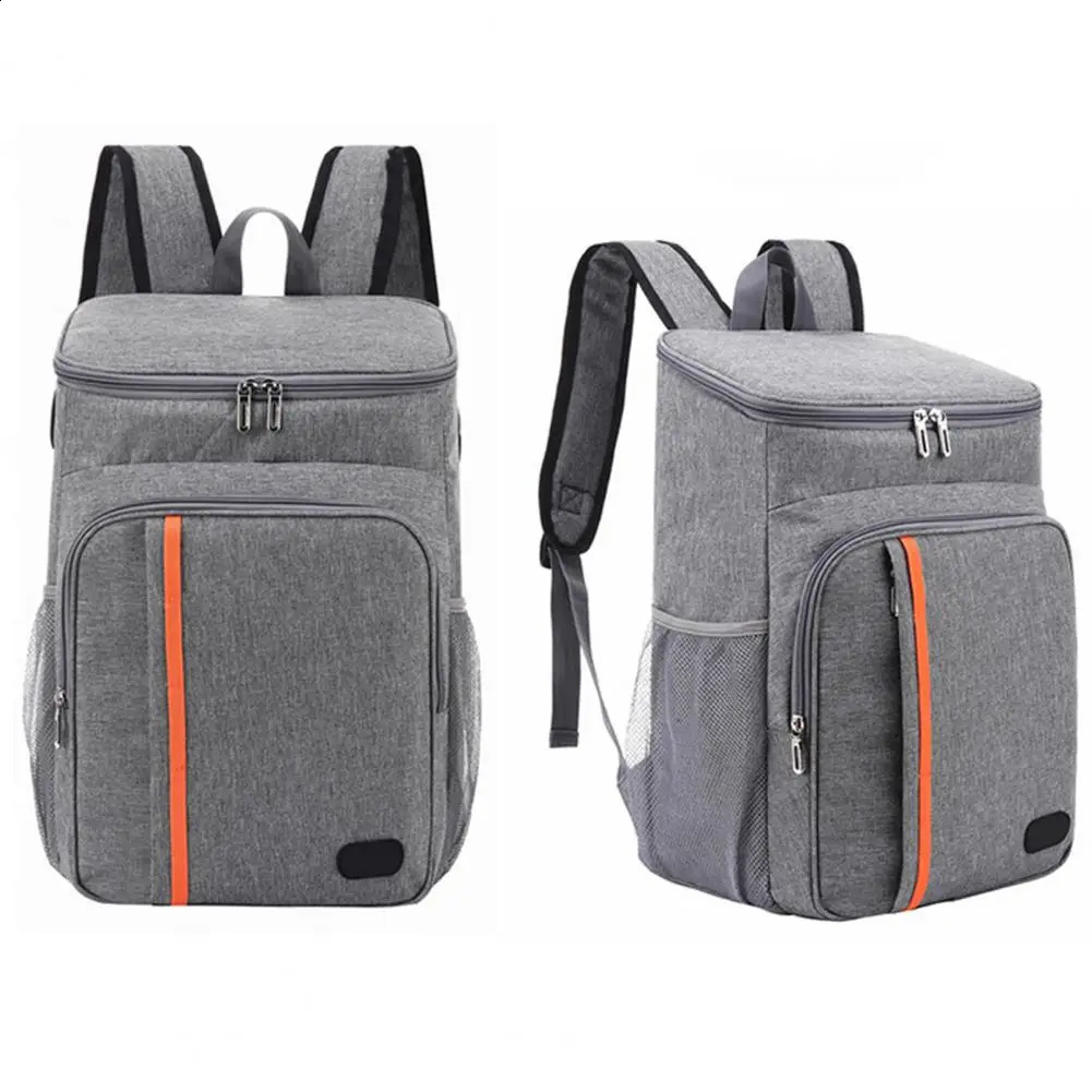 Lunch bag environmentally friendly multi pocket portable backpack thick cooler picnic equipment 240910