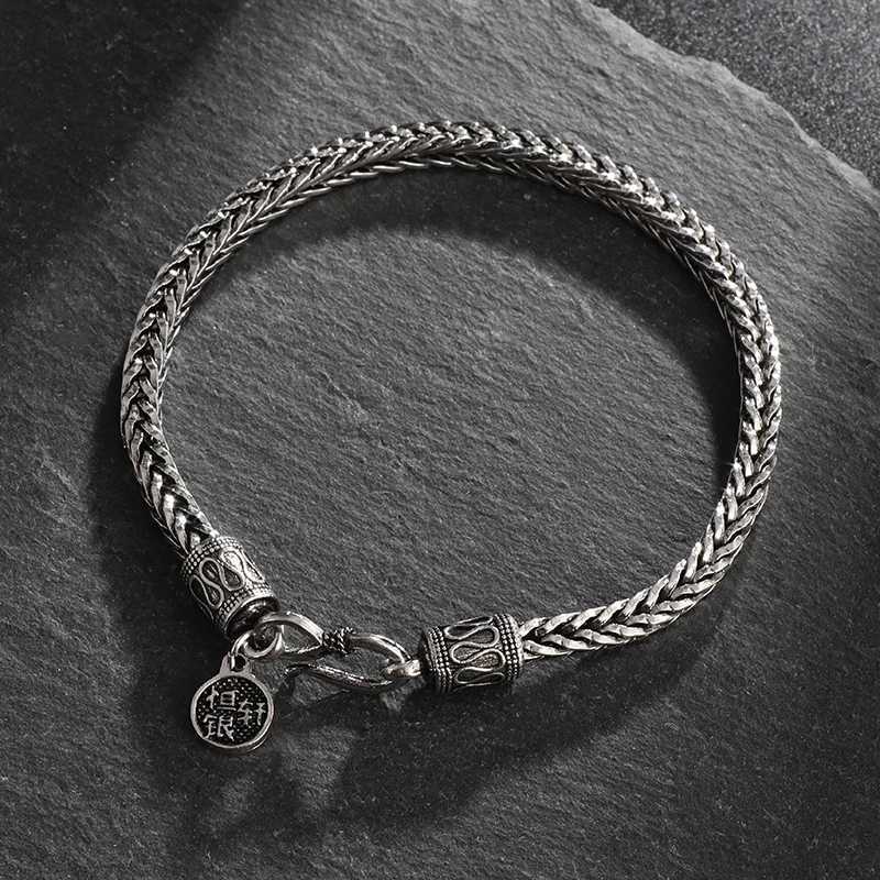 Retro Punk Keel Chain Metal Bracelet for Men Women Fashion Personality Cool Motorcycle Rock Rider Jewelry GiftX240913