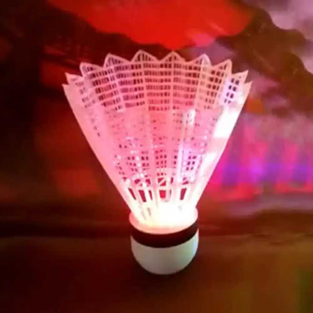 Badminton Shuttlecocks 4Pcs/Set Useful Closely Arranged Durable LED Lighting Birdies Shuttlecock for Outdoor Y240912