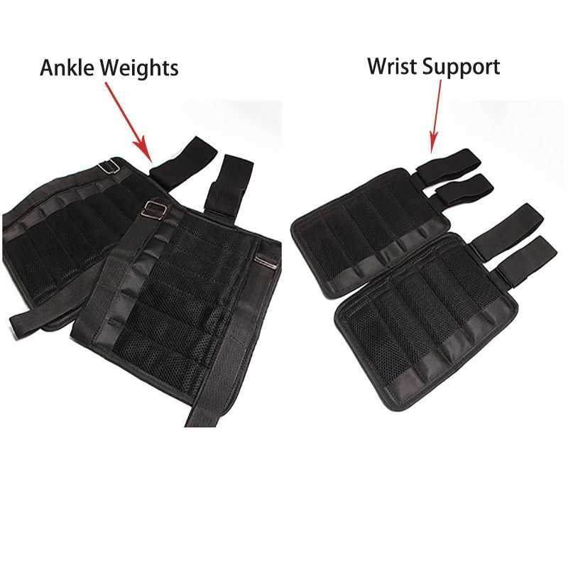 Adjustable Ankle Weights Wrist Support Strap Fitness Sports Exercise Running Walking Jogging Gym Ankle Weight Lifting Protector Y240913