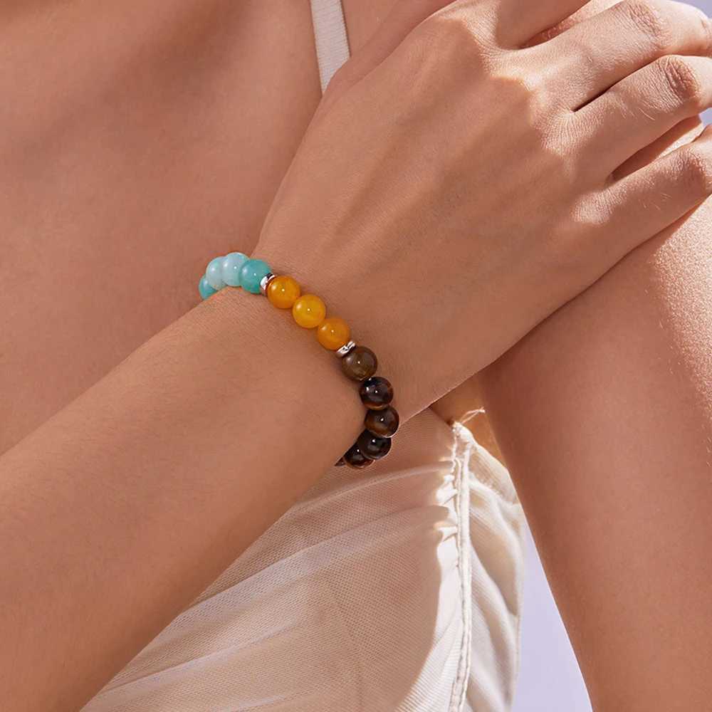 Natural Obsidian Malachite Tiger Stone Bracelet Women Attract Good Luck Money Health Men Make Beads Jewelry Gifts W240913