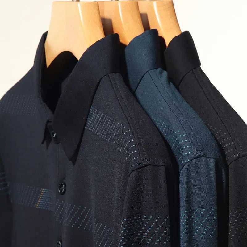 Fashion Men Long Sleeve Cotton Stripe Polo Shirts Spring Autumn New Korean Casual Male Clothes Lapel Loose Streetwear Tops 2023X240912