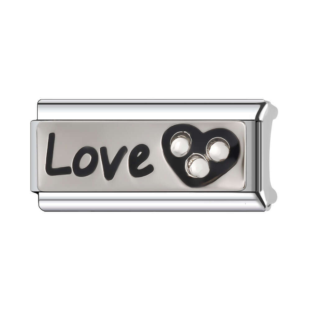 Hot Selg 9Mm Single Section Combination Italian Style Module Bracelet, Hand Decoration Splicing DIY Classic Pattern