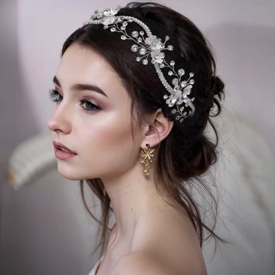 Bride Headbands Wedding Head Jewelry Crystal Pearl Hair Belt Bridal Hair Accessories Wedding Headdresses For Girlfriend HP573X240913