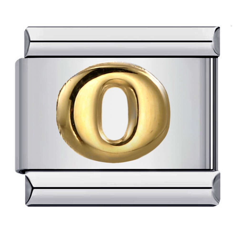 New Titanium Steel Concave Convex Arabic Numerals DIY Bead Bracelet Bead Italian Charm Links Fit 9Mm Bracelet Jewelry DIY Making Gifts