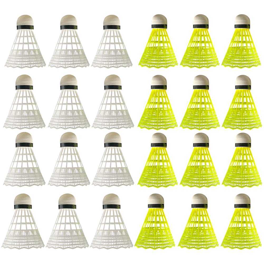 3/6 Pcs Durable Badminton Great Stability Badminton Shuttlecocks Outdoor Indoor Use PP Head Badminton for Beginner Practice Y240912