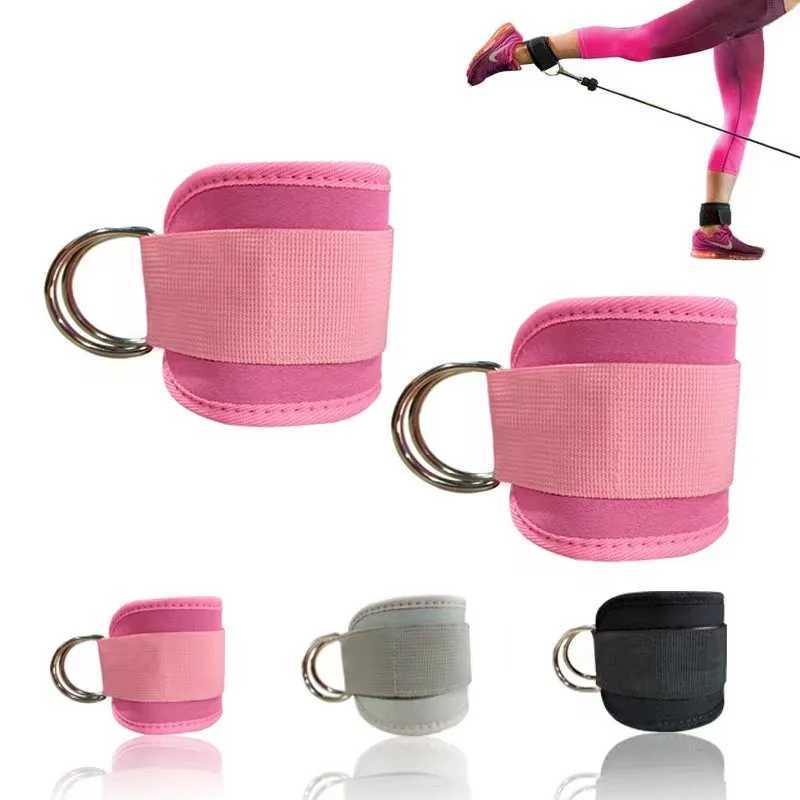 Fitness Adjustable D-Ring Ankle Straps Leg Muscle Trainer Cable Machines Foot Support Ankle Protector Hip Training Accessories Y240913