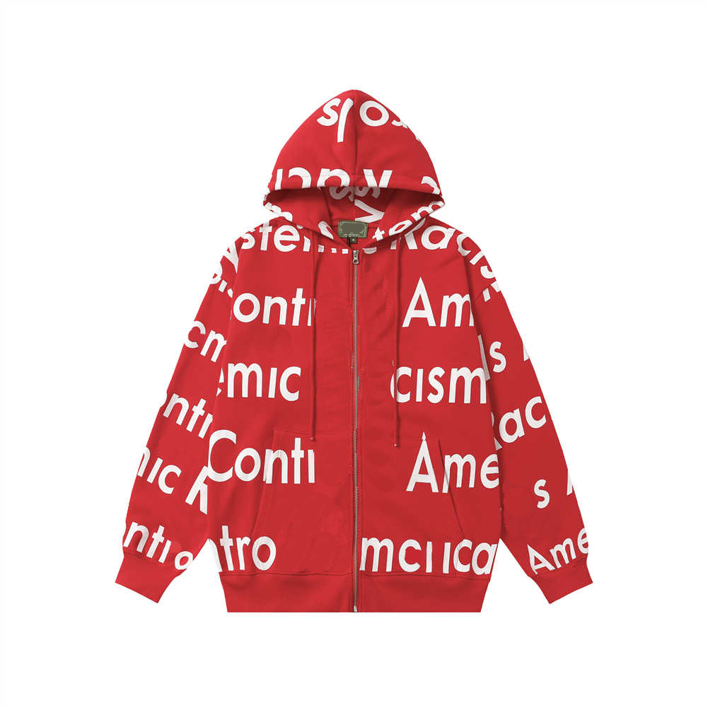 Men's Hoodies Sweatshirts Mens High Strt vintage cotton loose casual sports casual hoodie long slve jacket #09 Y241203O0Z4