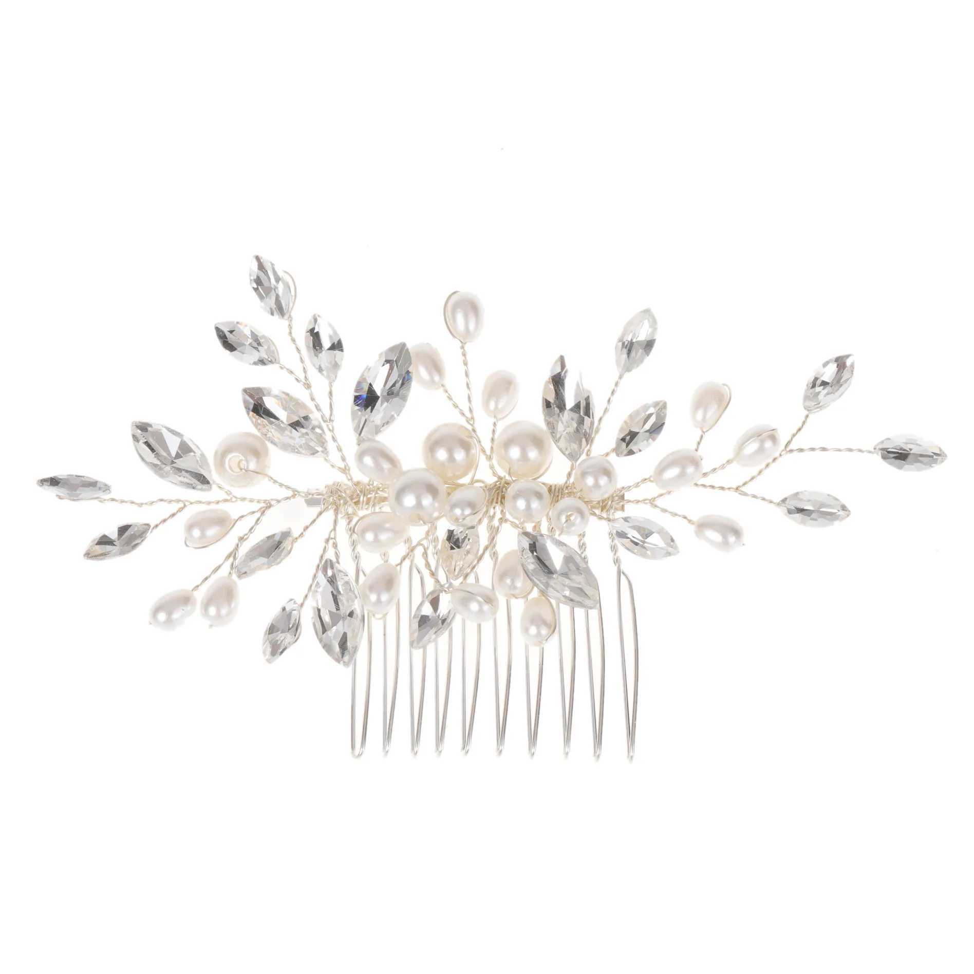 Fashion Pearl Rhinestone Lady Hair Combs Hair Accessories for Women Accessories Hair Jewelry Bridal Wedding HeadwearX240913