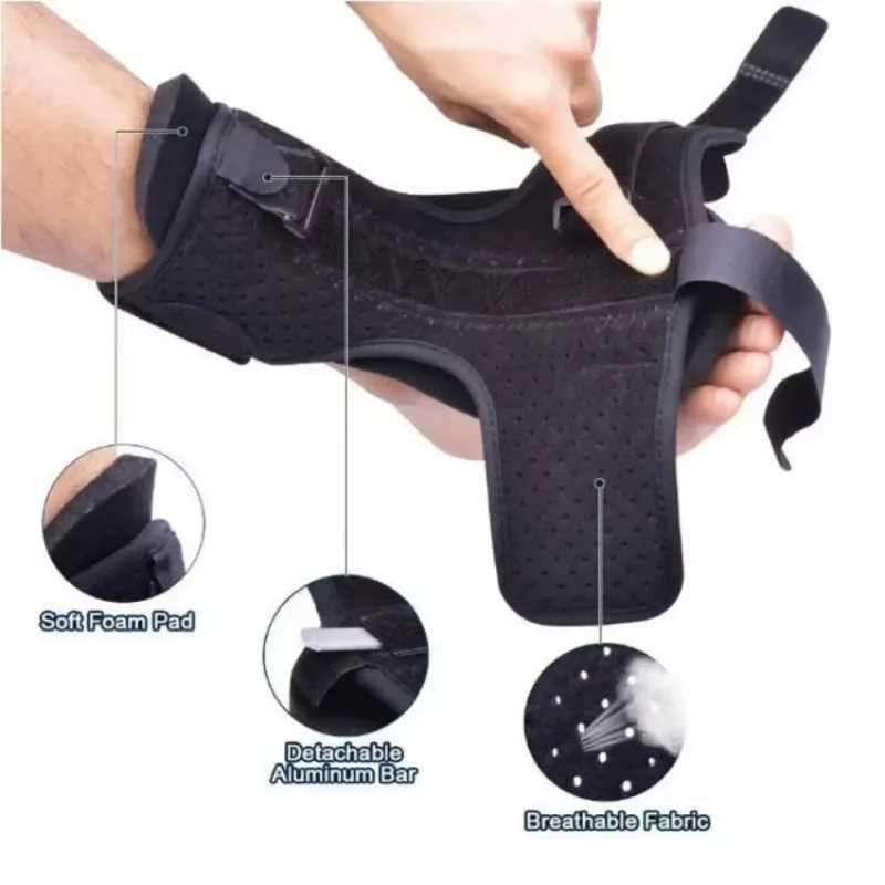 Ankle Support Compression Foot Drop Orthosis Varus Orthosis Plantar Fascia Rehabilitation Fixed Foot Rest Socks Adjustable Y240913