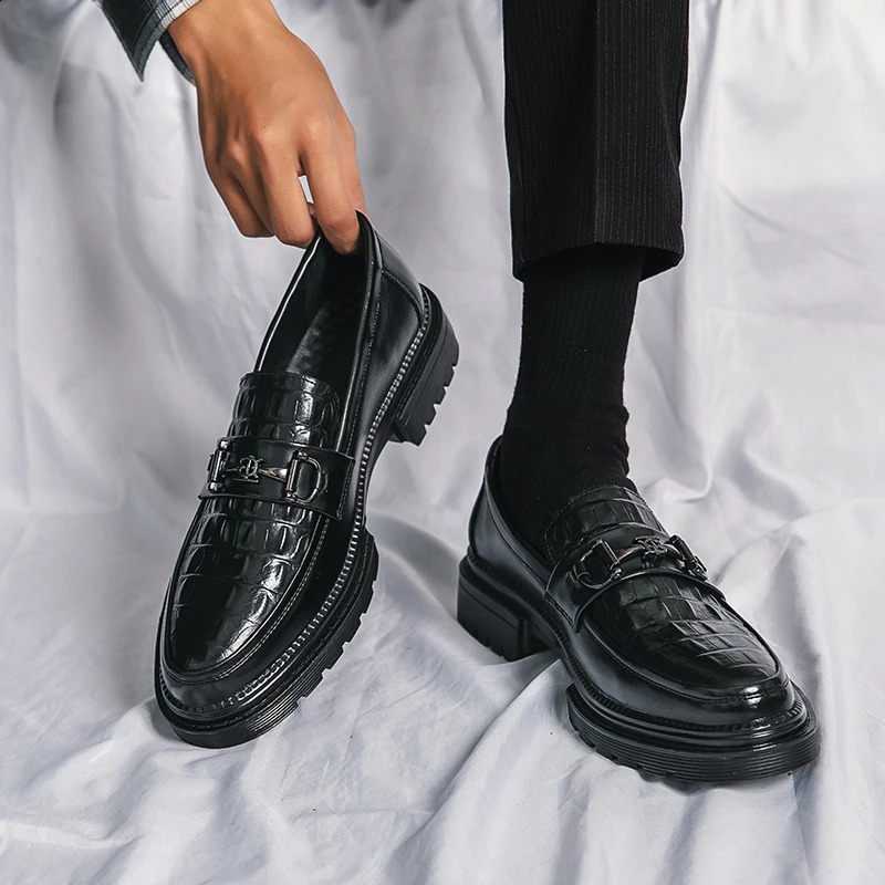 Mens Oxford leather casual mens comfortable business office formal dress shoes 38-45 240904