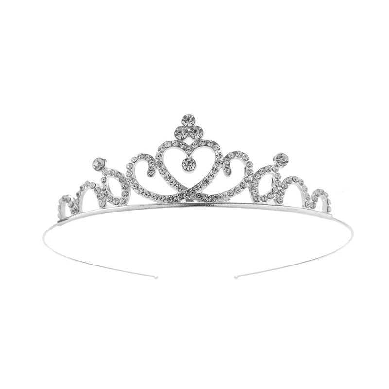 Beautiful Cute Kid Princess Tiaras and Crowns Crystal Headband Bridal Crown Wedding Party Hair Accessories Girls Fashion JewelryX240913