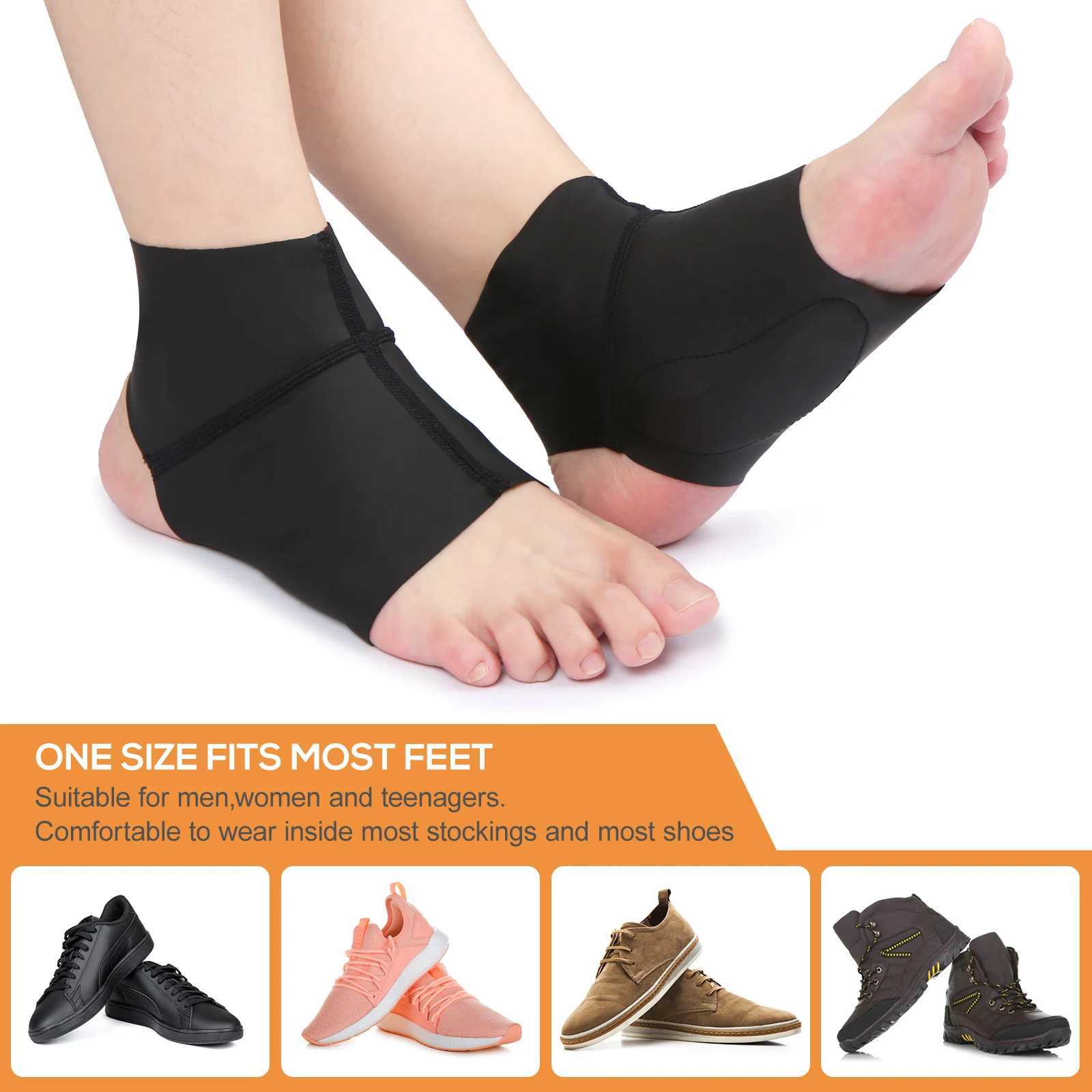 1 Pair Arch Support Brace With Gel Ankle Protector Flat Foot Socks with Gel Inserts Insole Cushion For Ankle Arch Pain Relief Y240913