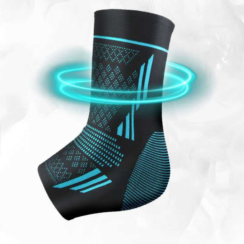 1pc Ankle Support Elastic Knitted Nylon Breathable Compression Ankle Brace Straps Football Basketball Ankle Guard Foot Protector Y240913