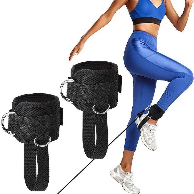 1PC Fitness Ankle Straps For Leg Exercises Adjustable D-Ring Ankle Support Brace Gym Workout Equipment Sports Training Belt Y240913