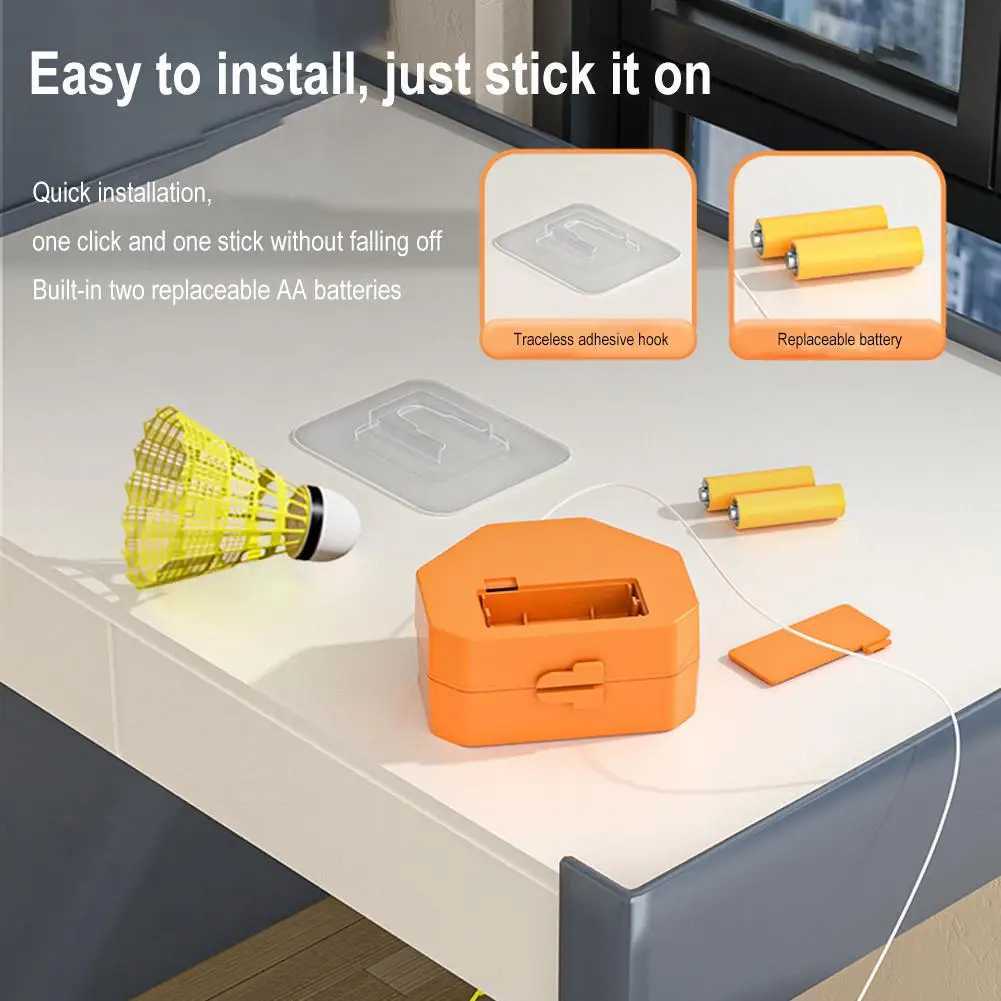 Self Study Badminton Trainer Portable Practice Robot Shuttlecock Professional Training Indoor Home Tools Rebound Badminton P7w5 Y240912