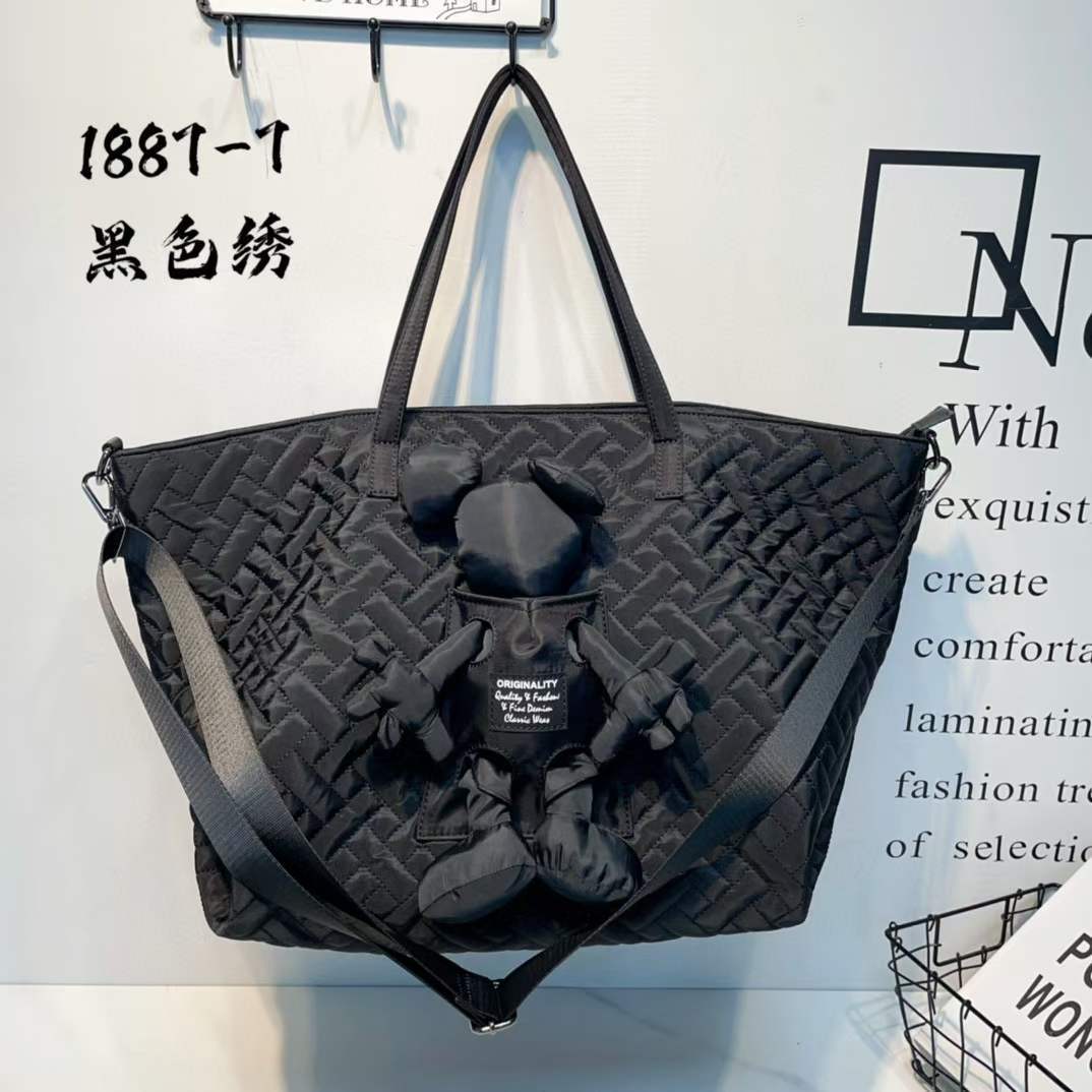 Halloween bag Single shoulder bag new women's bag nylon embroidered thread Tote bag Fashion cross-body bag large capacity travel bag