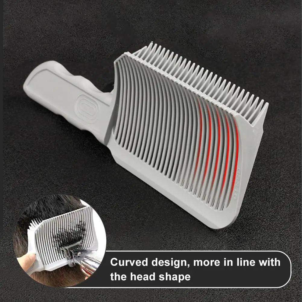 123Pcs Barber Fading Comb Clipper Blending Flat Top Hair Cutting Fade Stying For Men Heat Resistant Brush Salon 240911