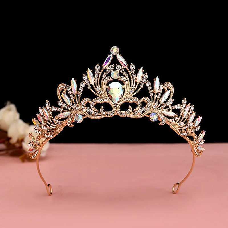 Luxury Elegant Girls Crystal Tiara Crown For Women Party Wedding Prom Princess Rhinestone Bridal Crown Hair Jewelry AccessoriesX240913