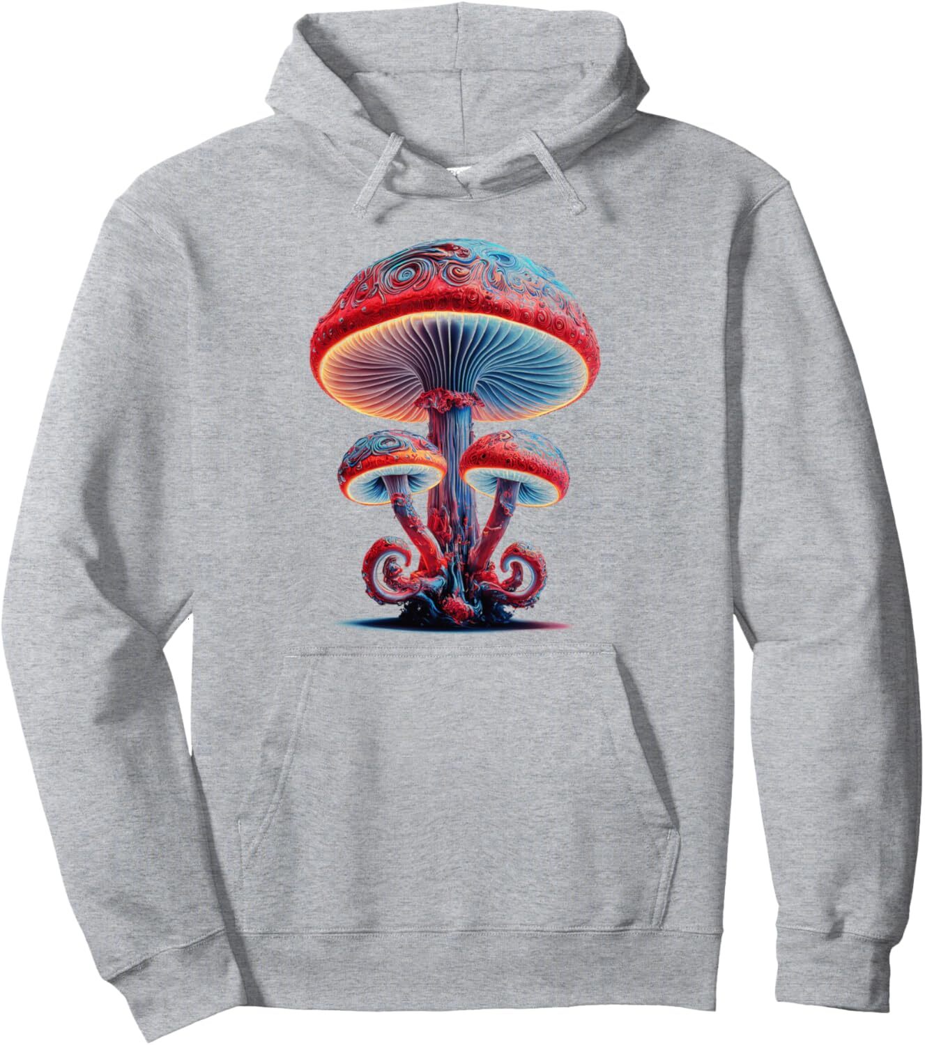 Hoodie for Mens Womens Mushroom Hunting Fungi Mycology Nature Gift Idea Pullover Hoodie Graphic Hoodies sweatshirt Pullover Long Sleeve