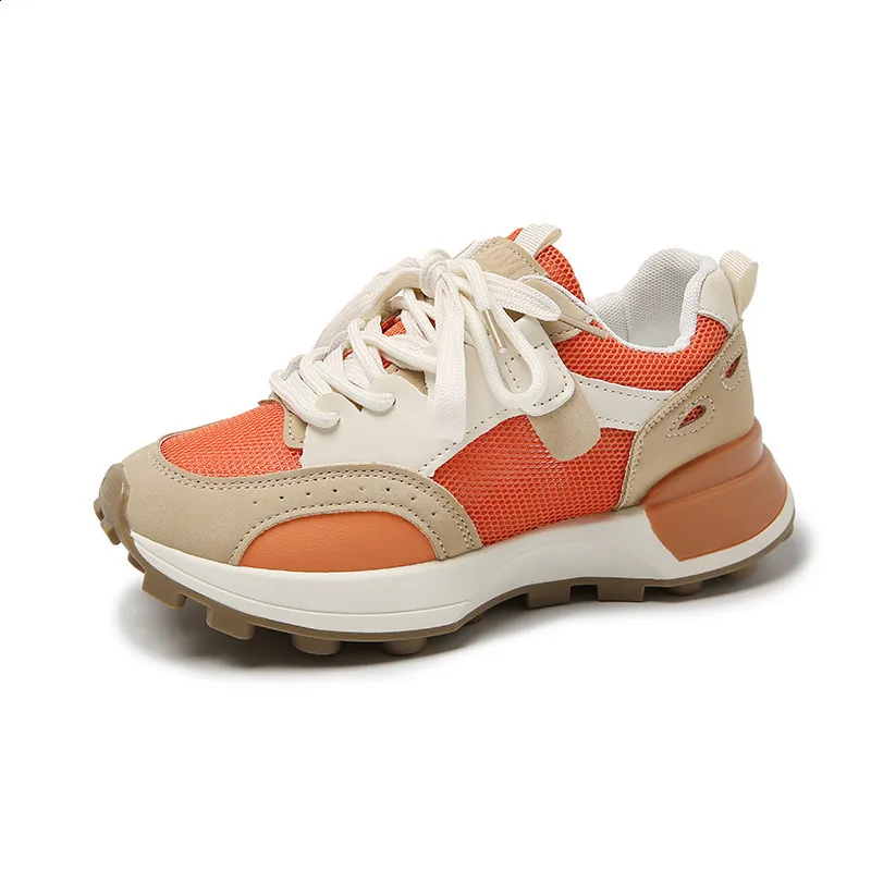 Spring and Autumn Thick soled Forrest Gump Shoes for Women Korean Edition Fashion Dad Shoes Trendy Commuting Women Casual Sports Single Shoes