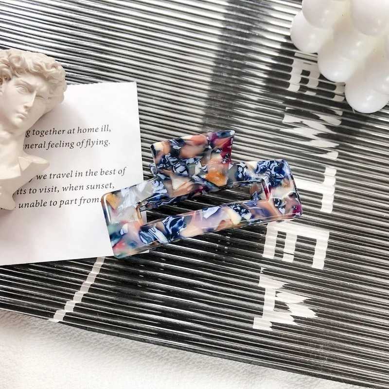 7.5cm Acetate Hair Claw Clips Medium Elegant Hairgrips Korean Hair Shark Clip Fashion Hair Accessories for Women Headdress NewX240912