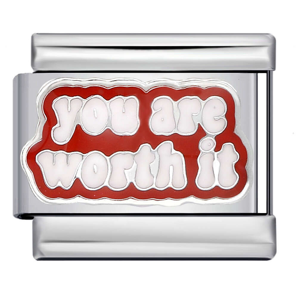 Bead Fashion Enamel Titanium Steel Bracelet DIY Strap Chain Children's Toy Gift Italian Charm Links Fit 9Mm Bracelet Jewelry DIY Making Gifts