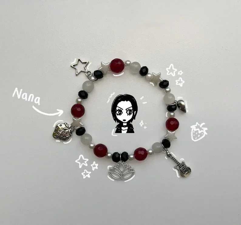Nana and Hachi match bead bracelets gift ideas coquette bff cute jewelry W240913