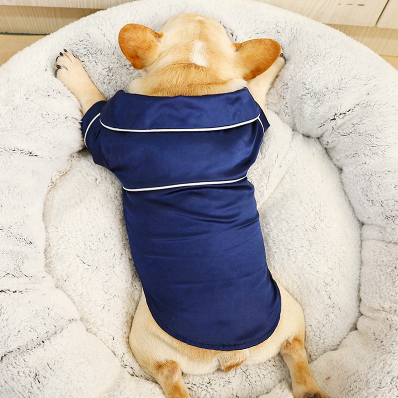 Soft Silk French Bulldog Pajamas Pet Dog Pajama For Small Dogs Shih Tzu Puppy Chihuahua Yorkshire Cat Clothes Pets Clothing