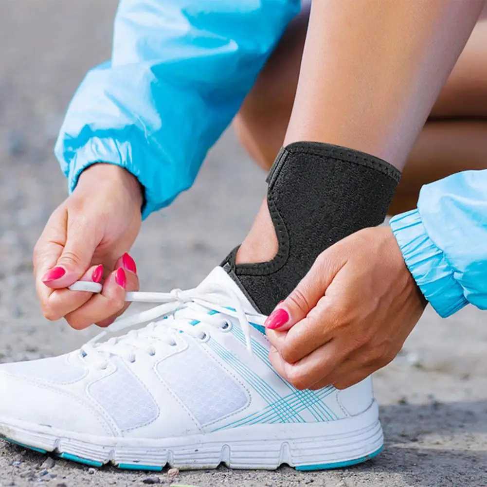 Ankle Brace Compression Foot Support Wrap for Sprained Ankle Plantar Fasciitis Lace-up Outdoor Sports Ankle Guard Y240913