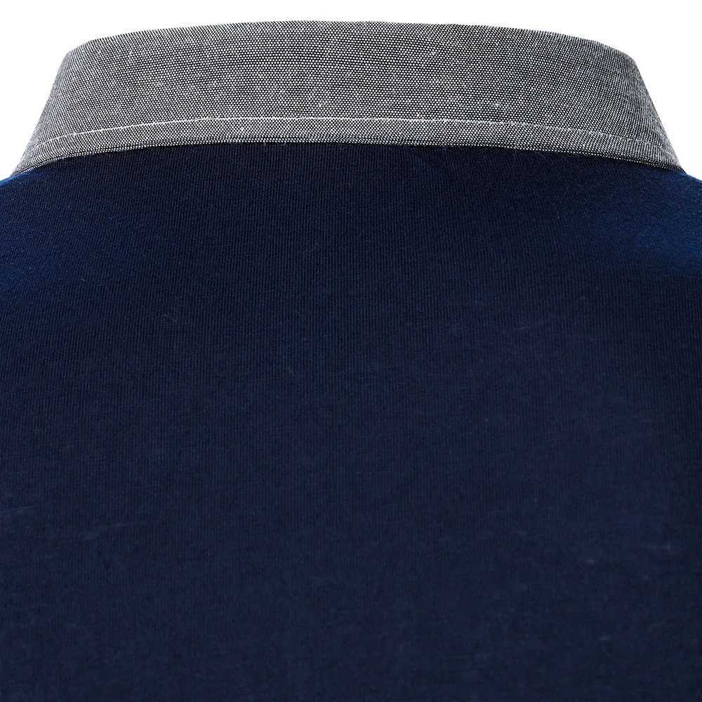 Men Polo Men Long Short Sleeve Polo Shirt Pure Color Tops New Clothing Autumn Streetwear Casual Fashion Men PoloX240912