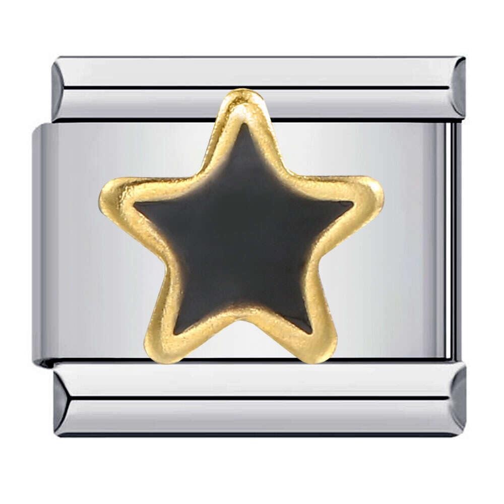 Stainless Module Titanium Steel Welding Drip Oil Pattern DIY Bracelet Italian Charm Italian Charm Bracelet Fit 9mm Bracelet Jewelry DIY Making Gifts