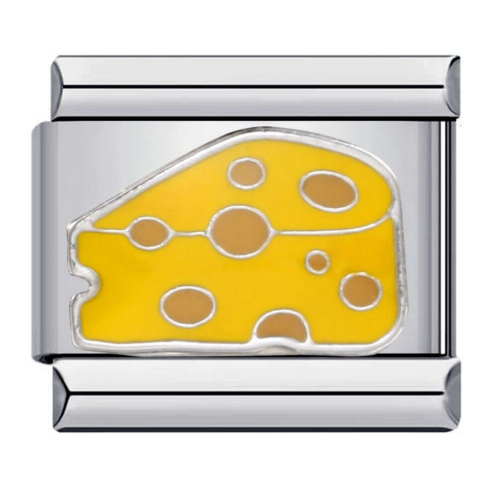 Bead Titanium Steel Welding Enamel DIY Bracelet Couple's Best Friend Birthday Gift Italian Charm Links Fit 9Mm Bracelet Jewelry DIY Making Gifts