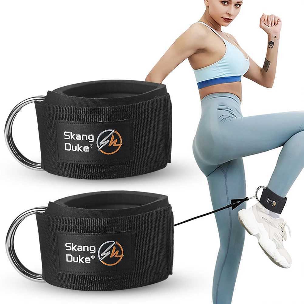 1/2pcs Fitness Ankle Straps D-ring Adjustable Guard Strap Sports Hip Muscle Leg Gym Training Workout Accessories Y240913