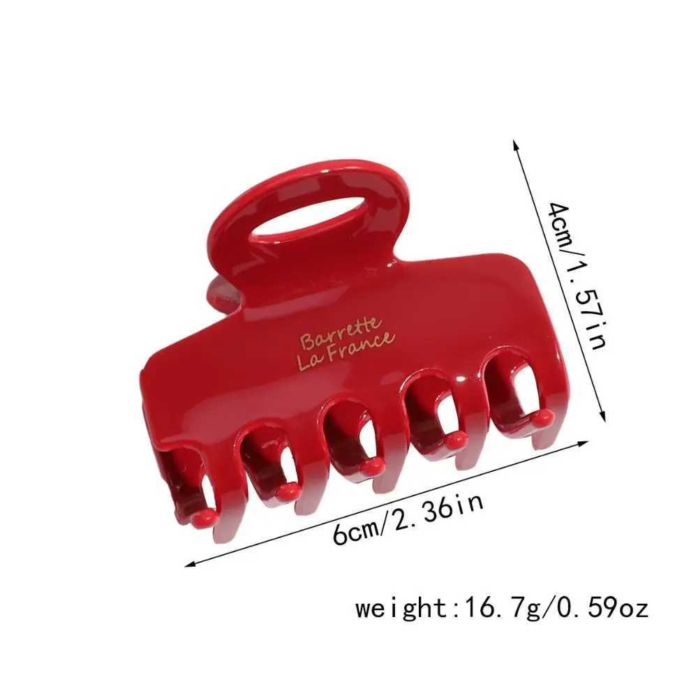 Hair Clip Acrylic Hair Claw Elegant Korean Style Geometrric Women Shark Clip Ponytail Holder Headdress Square Hair Claw LadiesX240912