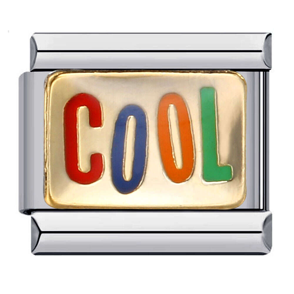 Good Mood Bead DIY Welding Enamel Bracelet Elastic Splicing Strap Chain Italian Charm Links Fit 9Mm Bracelet Jewelry DIY Making Gifts