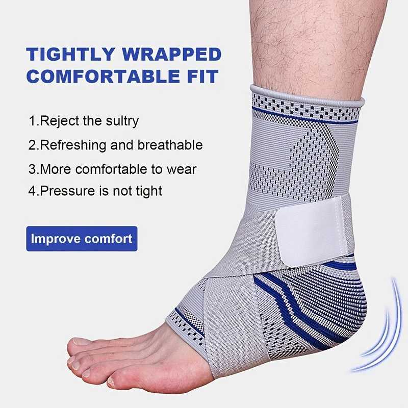Ankle Brace Adjustable Compression Ankle Support Men Women Strong Ankle Brace Sports Protection Stabilize Ligaments-Eases S Y240913