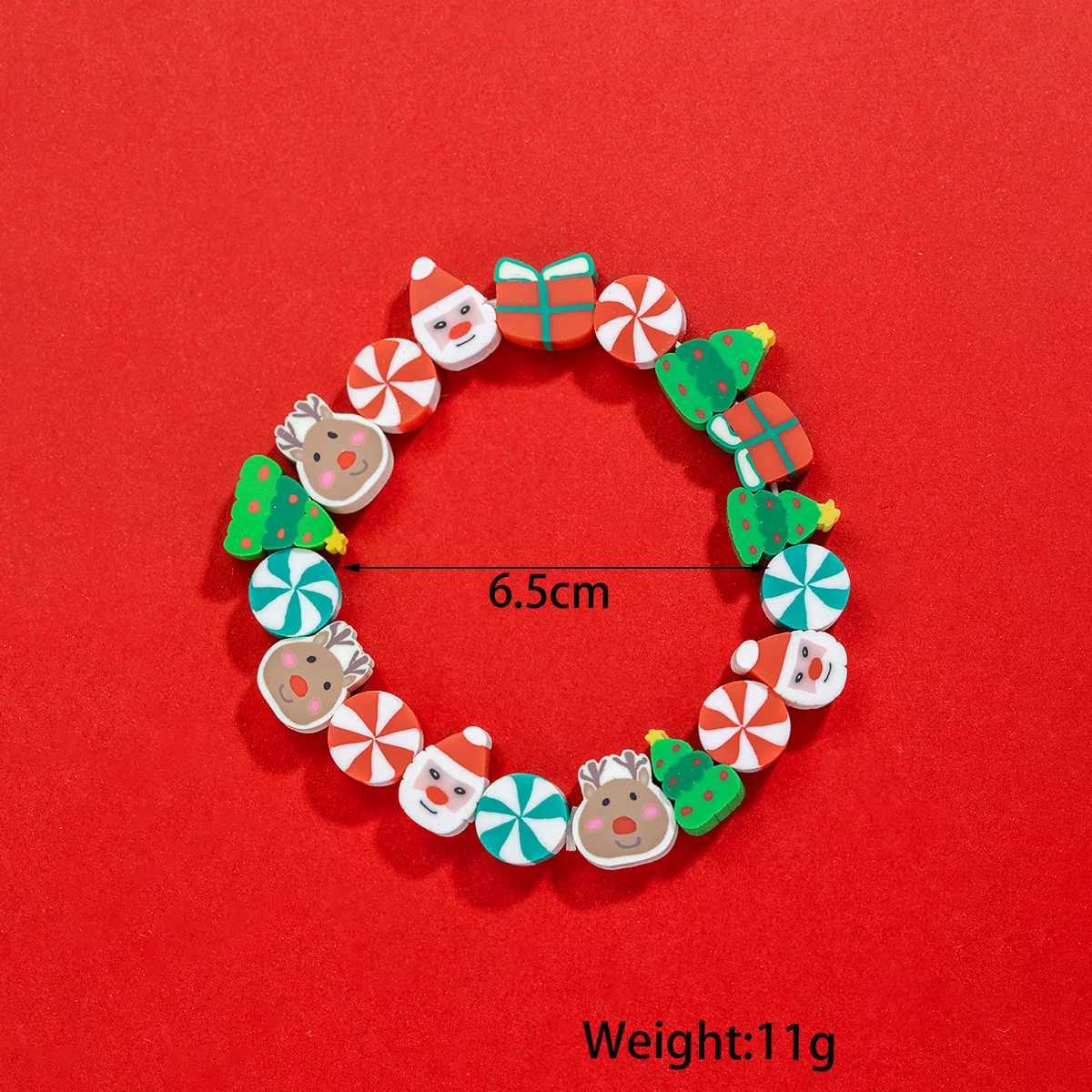 Fashionable Santa Claus reindeer Christmas tree bracelet cute version for women and girls hip-hop classic wrist accessories gift W240913