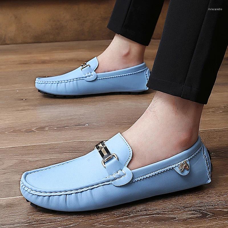 Casual Shoes Men's 2024 Loafers Men Handmade Leather Driving Flats Fashion Slip-on Breathable Comfy Moccasins