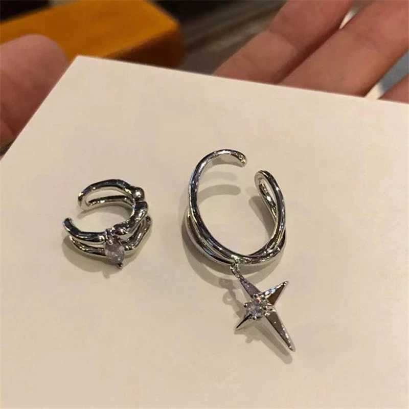 New Personality Star Clip Earrings for Women Fashion Delicate Simple Cartilage No Piercing Ear Cuff Adjustable Jewelry GiftsX240913