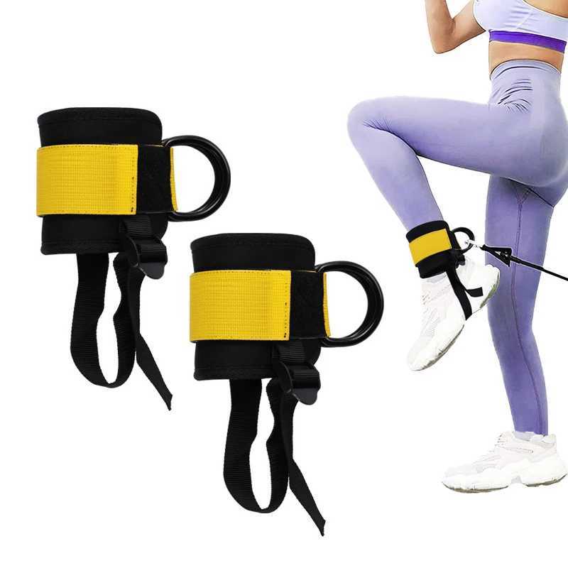 Ankle Support Straps Leg Exercises Double D-Ring Ankle Adjustable Neoprene Padded Cuffs Leg Butt Training Brace Sport Safety Y240913