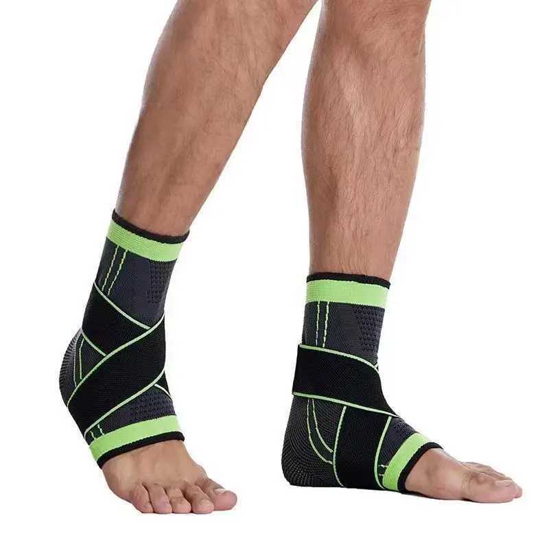 Adjustable Sports Ankle Brace Support Compression Ankle Protector Running Soccer Basketball Gym Ankle Stabilizer Bandage Strap Y240914
