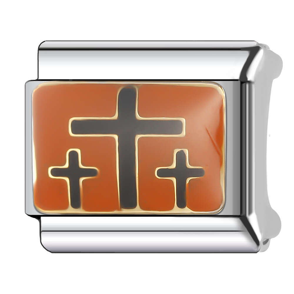 New Women's Gift Joyful and festive happy new year Bead Italian Charms Links Bangle Beads Fit 9mm Stainless Steel Bracelet Making DIY For Women F