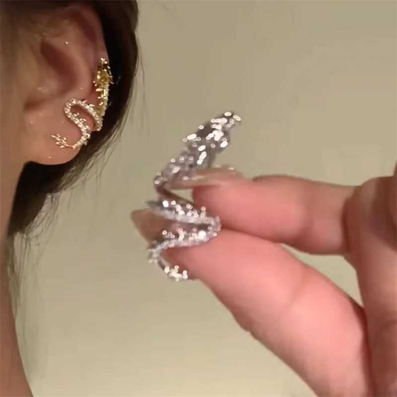 Dragon Shape Ear Clip Vintage Punk Gothic Exquisite Earrings for Women and Men Clip On Earrings Boucle Oreille Femme 2024 PartyX240913