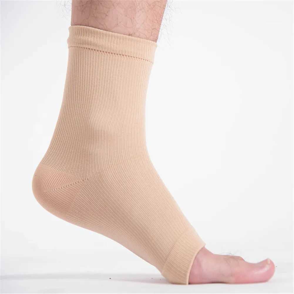 Ankle Support Elastic Bandage Compression Knitting Sports Protector Basketball Soccer Ankle Support Brace Guard Protective Gear Y240913